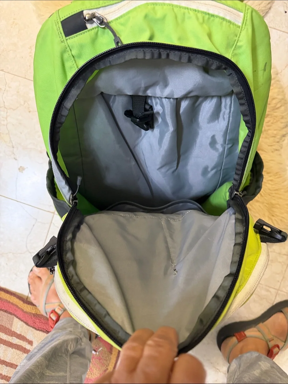 Patagonia Lime Green  Outdoor Daypack